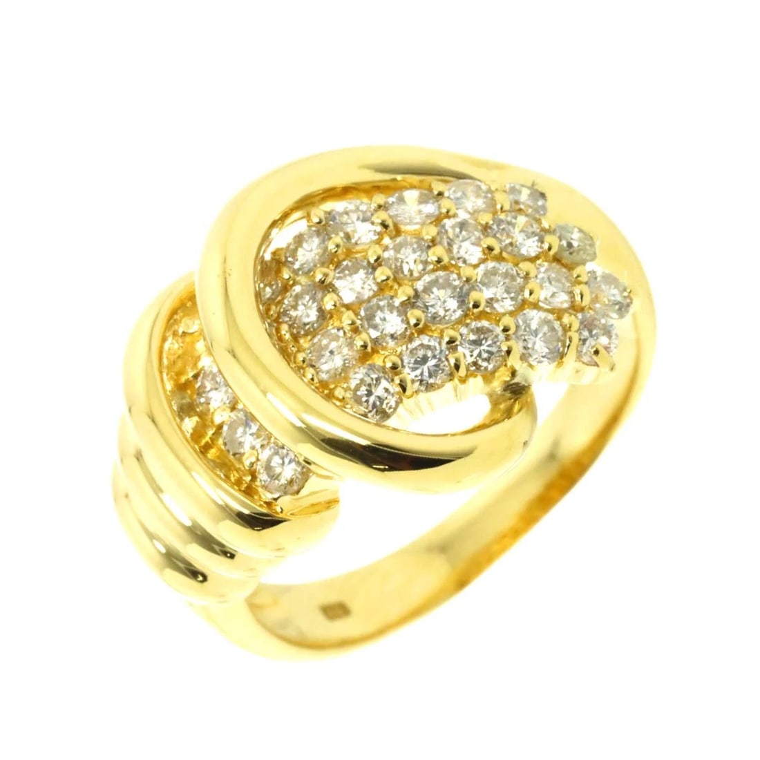 DIAMOND RING 18K YG YELLOW GOLD (1 of 5)