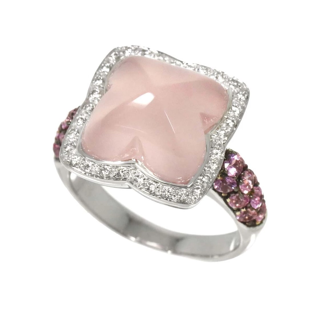 QUARTZ SAPPHIRE DIAMOND RING - 3