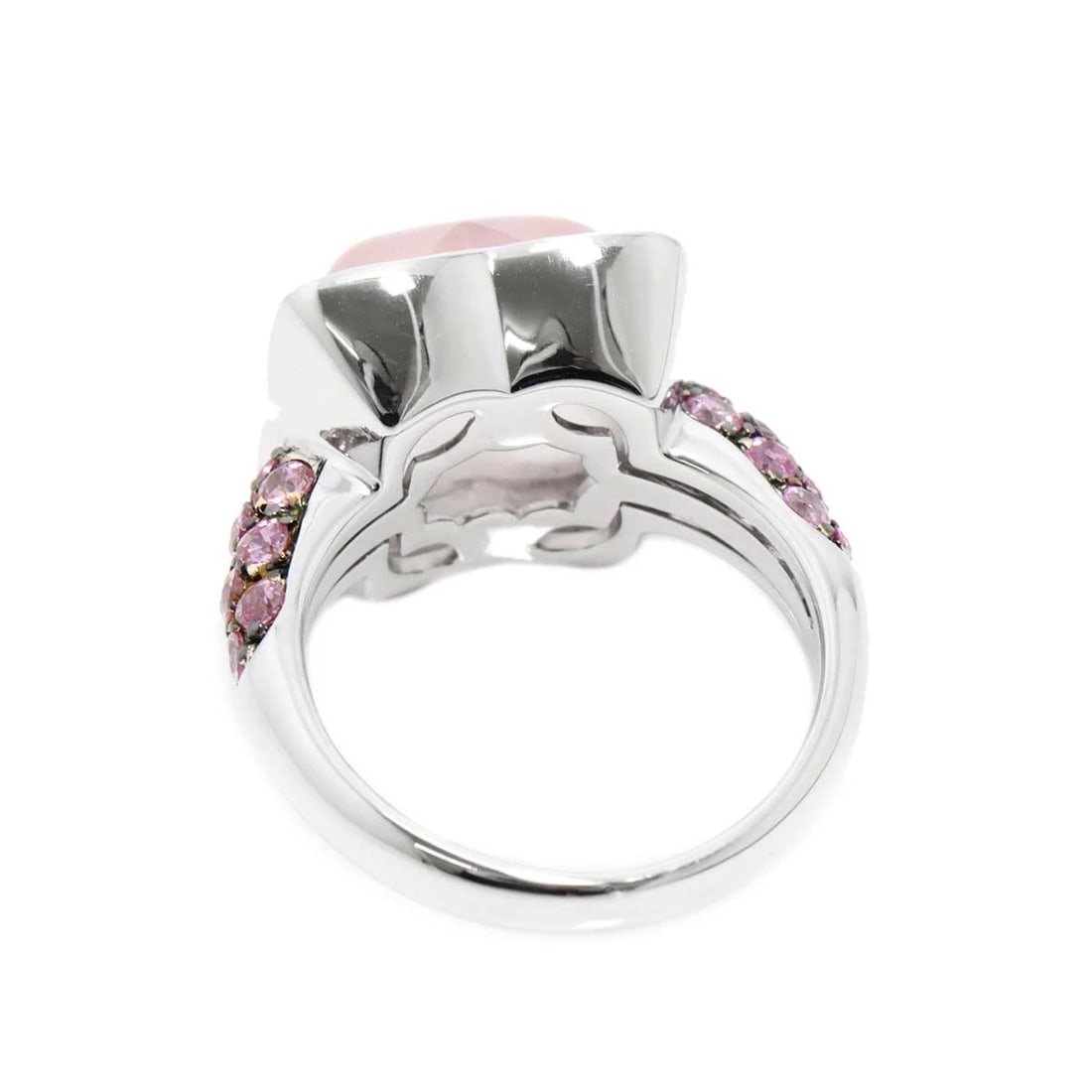 QUARTZ SAPPHIRE DIAMOND RING - 4