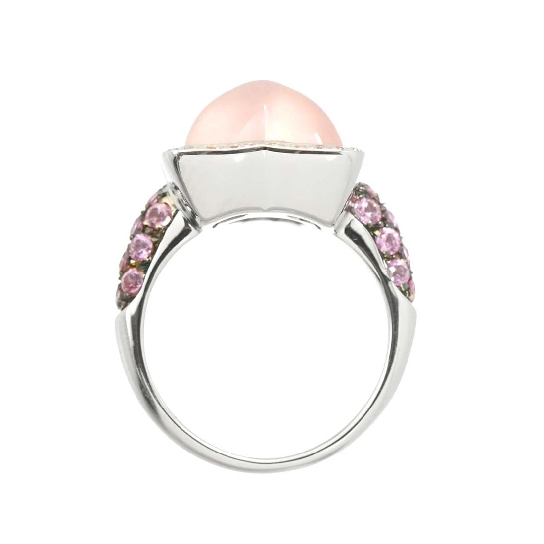 QUARTZ SAPPHIRE DIAMOND RING - 5