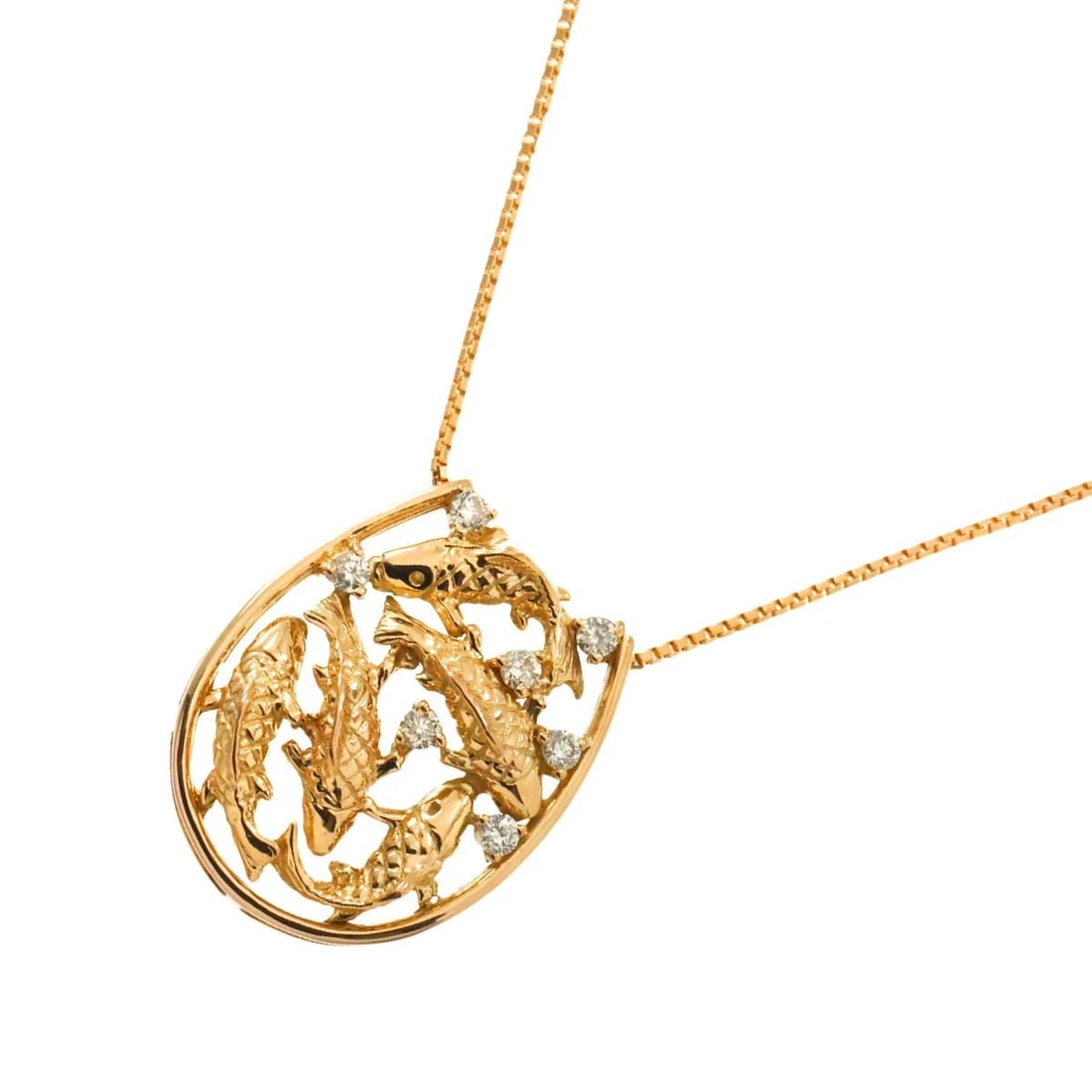 DIAMOND NECKLACE 18K PINK GOLD (1 of 6)