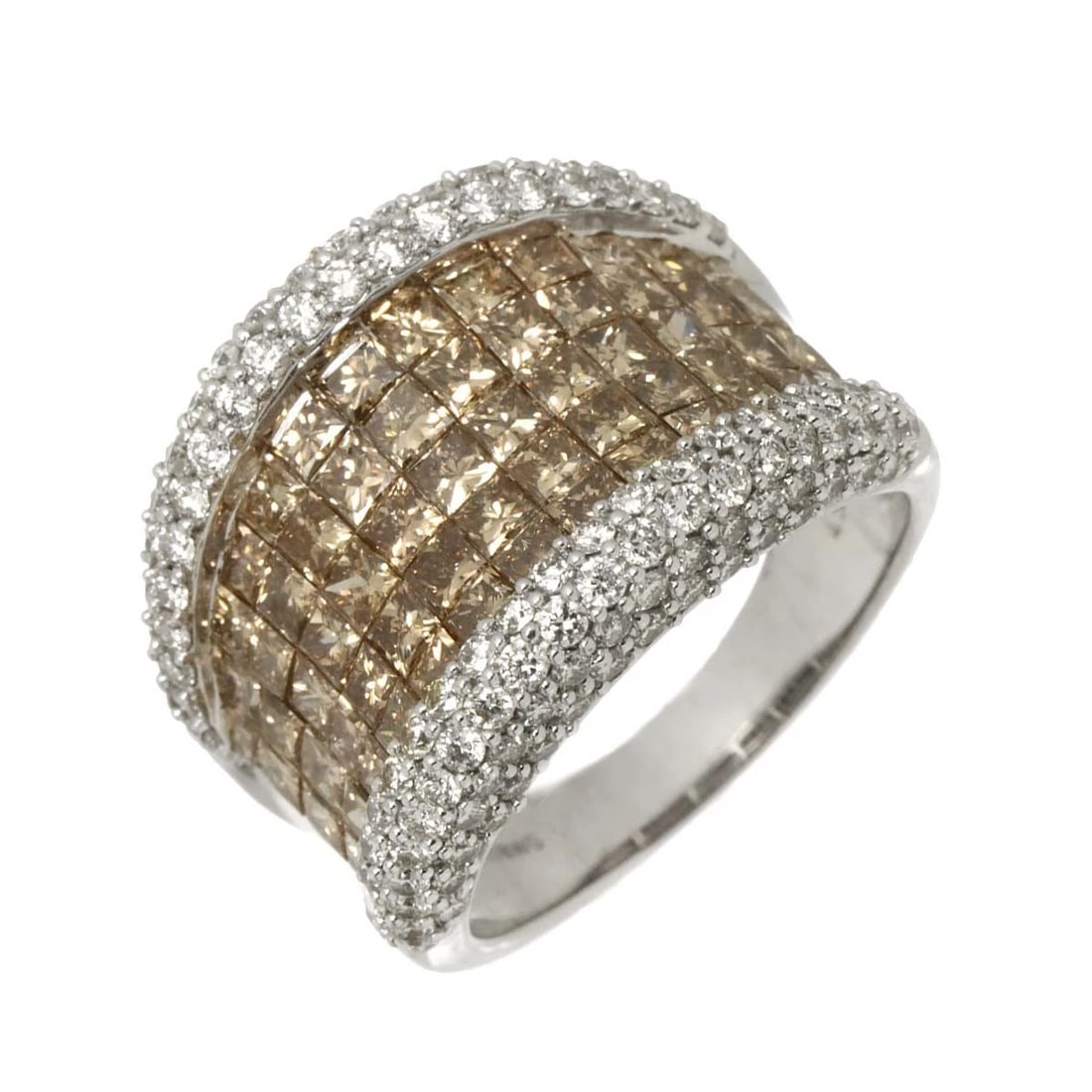 DIAMOND RING 18K K18 WG WHITE GOLD (1 of 6)