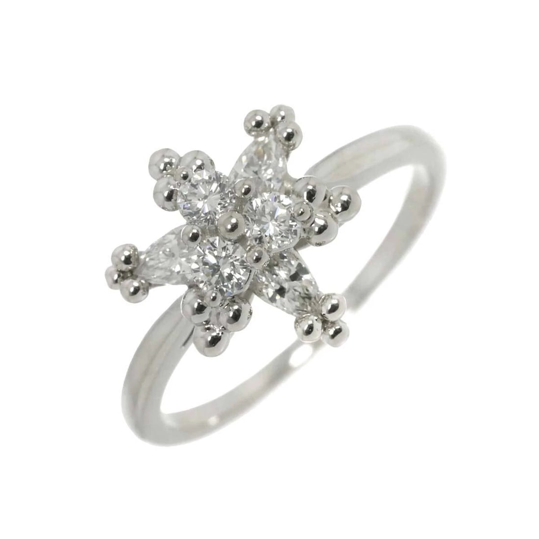 TIFFANY CO. DIAMOND RING PT PLATINUM: TIFFANY CO. Diamond Ring Pt Platinum Brand: TIFFANY CO. Type: Ring Material: PT, Main Stone/Creation Natural Color: Platinum Size: 5.5-5.75 (US) Accessories: None Accessories Notice: When