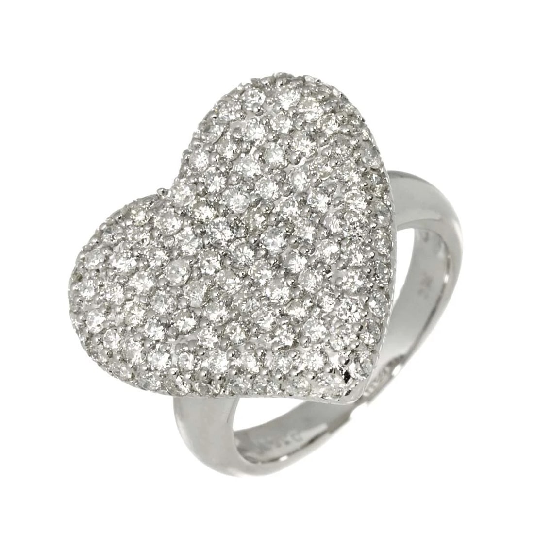 DIAMOND RING 18K K18 WG WHITE GOLD (1 of 6)