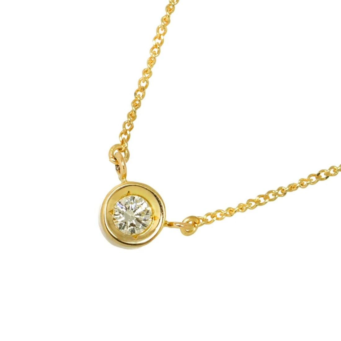 DIAMOND NECKLACE 18K YG YELLOW GOLD: Diamond Necklace 18K YG Yellow Gold Brand: Unbranded Type: Necklace Material: 750 Yellow gold, Main Stone/Creation Natural Color: Yellow Gold Size: internal circumference of the
