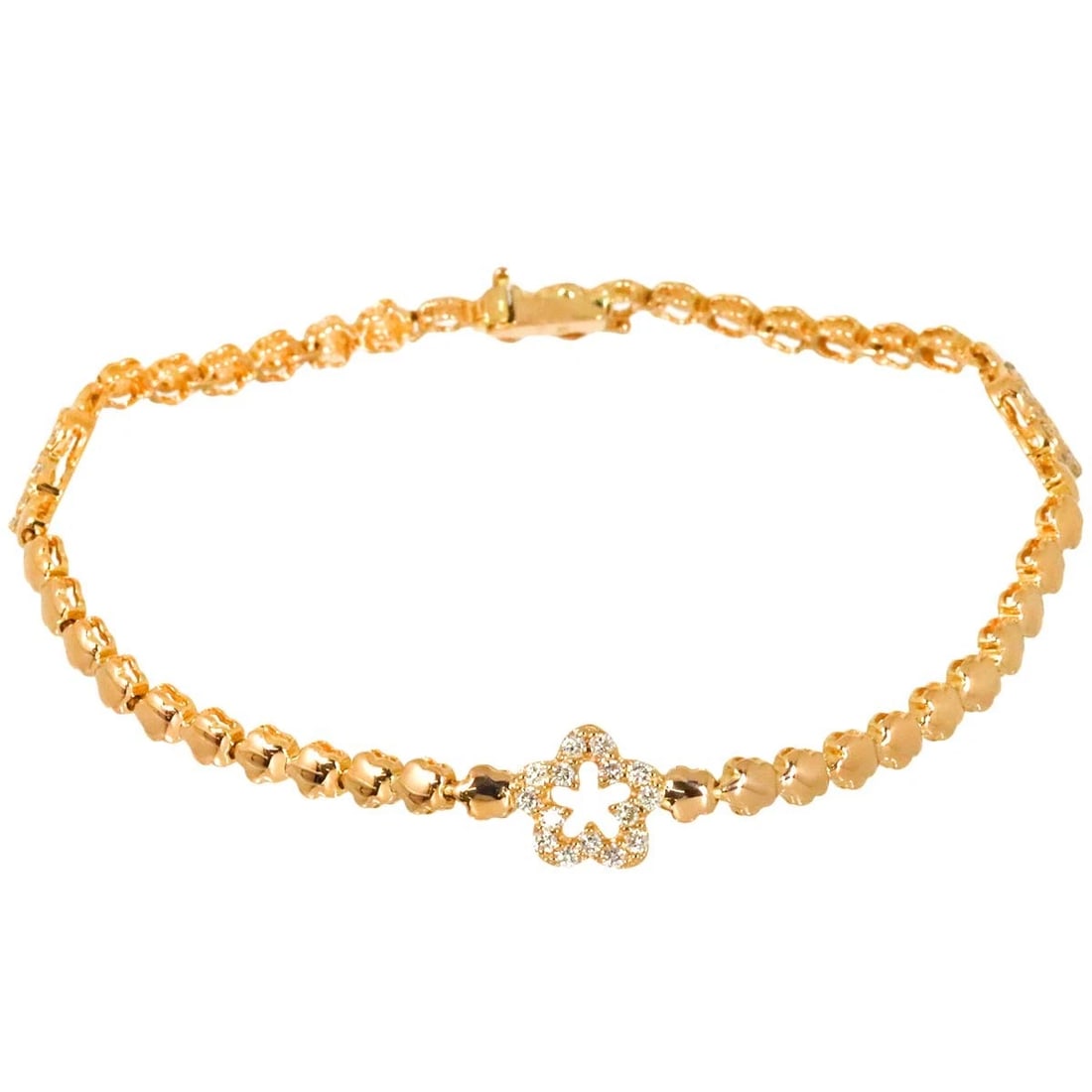 DIAMOND BRACELET BANGLE 18K PG - 3