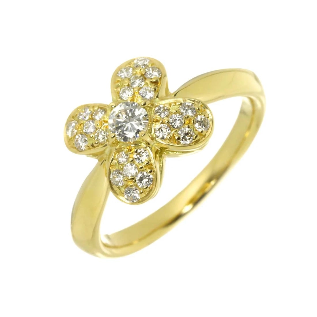 DIAMOND RING 18K YG YELLOW GOLD: Diamond Ring 18K YG Yellow Gold Brand: Unbranded Type: Ring Material: 750 Yellow gold, Main Stone/Creation Natural Color: Yellow Gold Size: 7.25 (US) Accessories: None Accessories Notice: