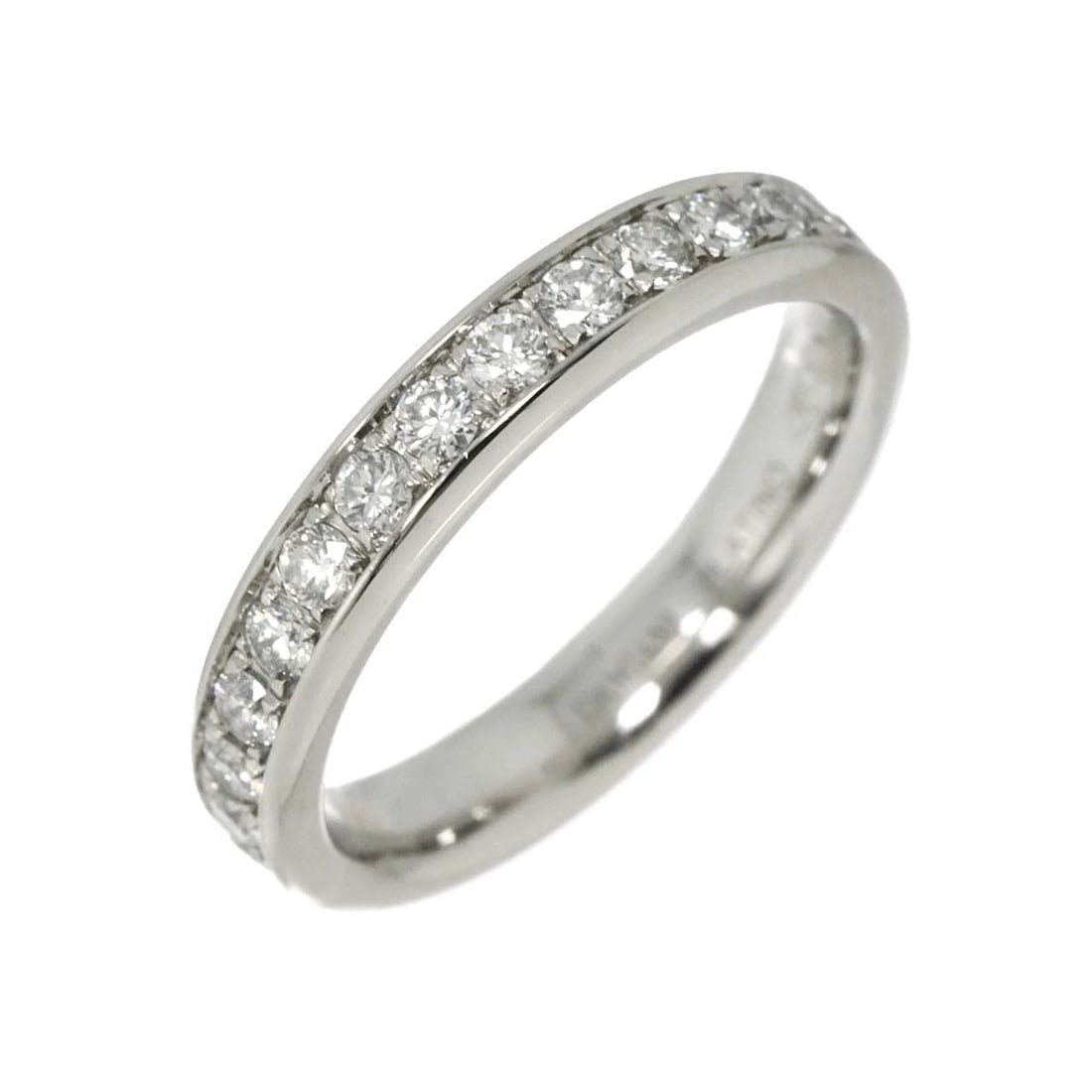 DAMIANI FULL DIAMOND RING PLATINUM: DAMIANI Full Diamond Ring Platinum Brand: DAMIANI Type: Ring Material: Pt, Main Stone/Creation Natural Color: Platinum Size: 3.25-3.75 (US) Accessories: None Accessories Notice: When