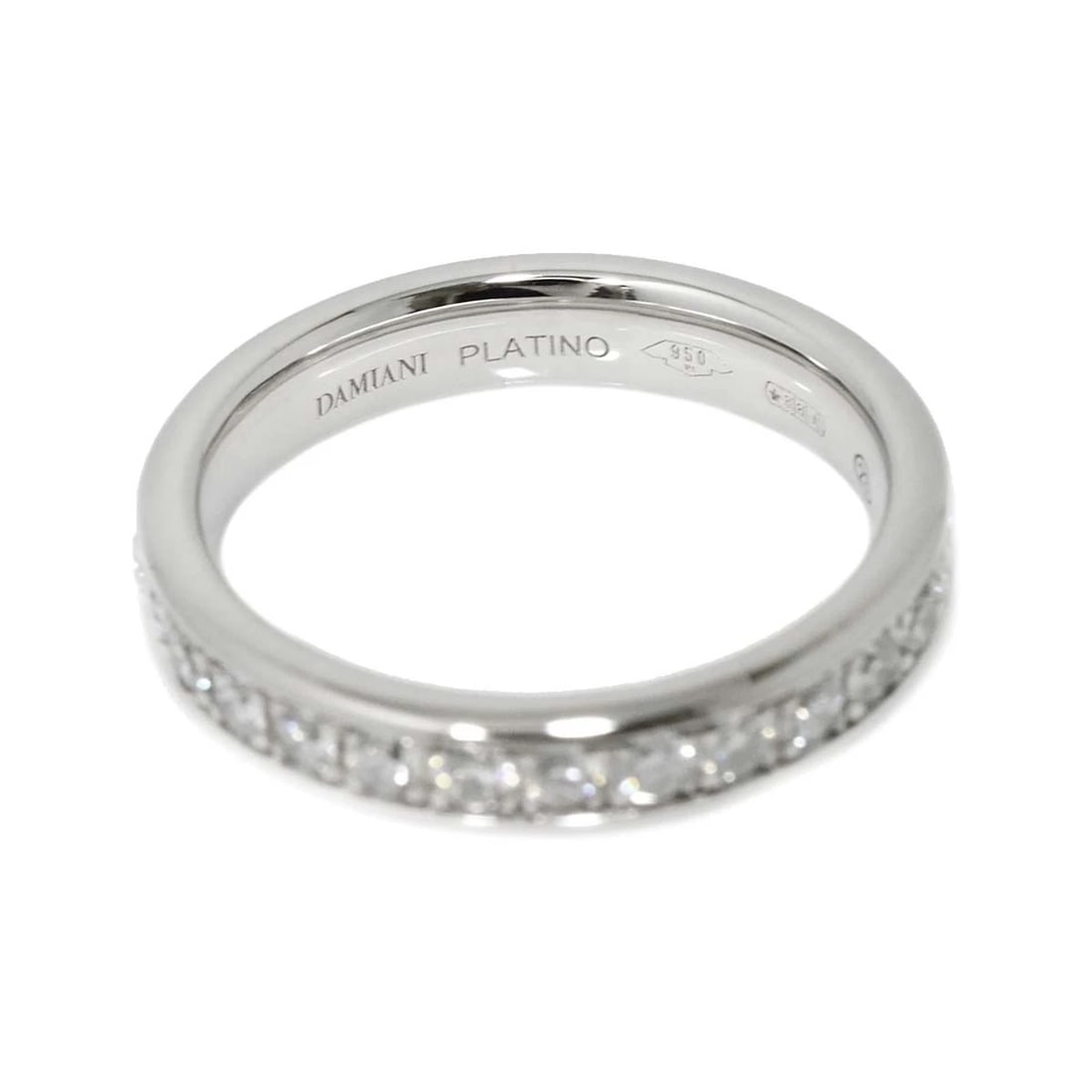 DAMIANI FULL DIAMOND RING PLATINUM - 3