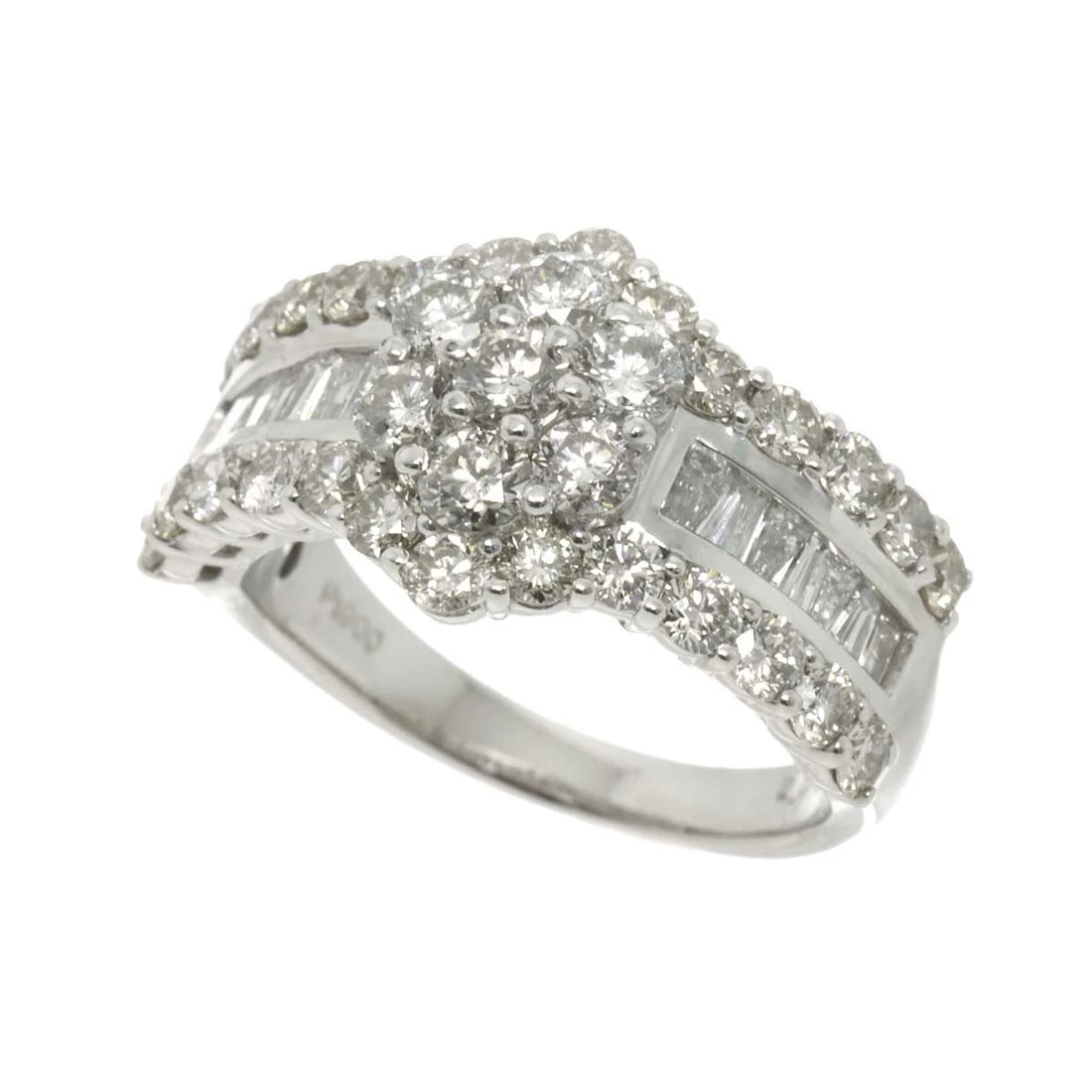 DIAMOND RING PT PLATINUM - 3