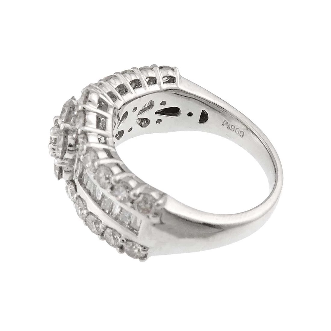 DIAMOND RING PT PLATINUM - 4