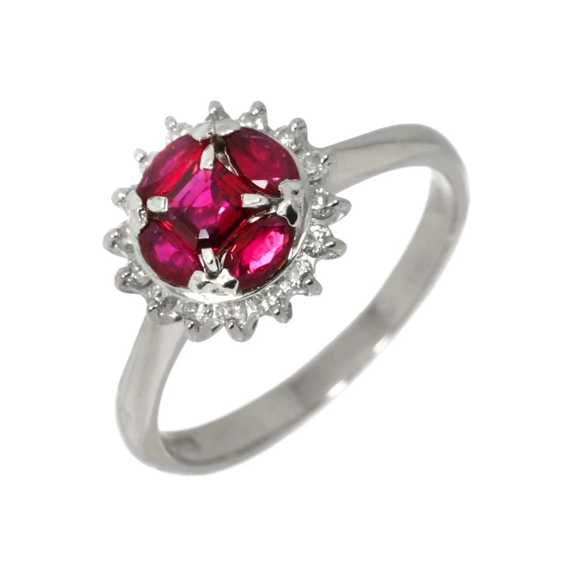 RUBY DIAMOND RING PT PLATINUM (1 of 6)