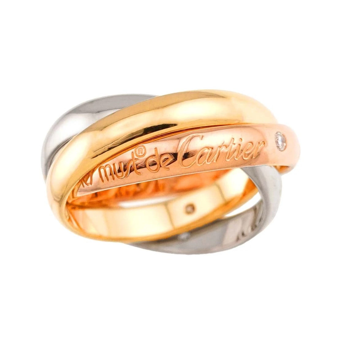 CARTIER TRINITY DIAMOND 3P MM RING - 2