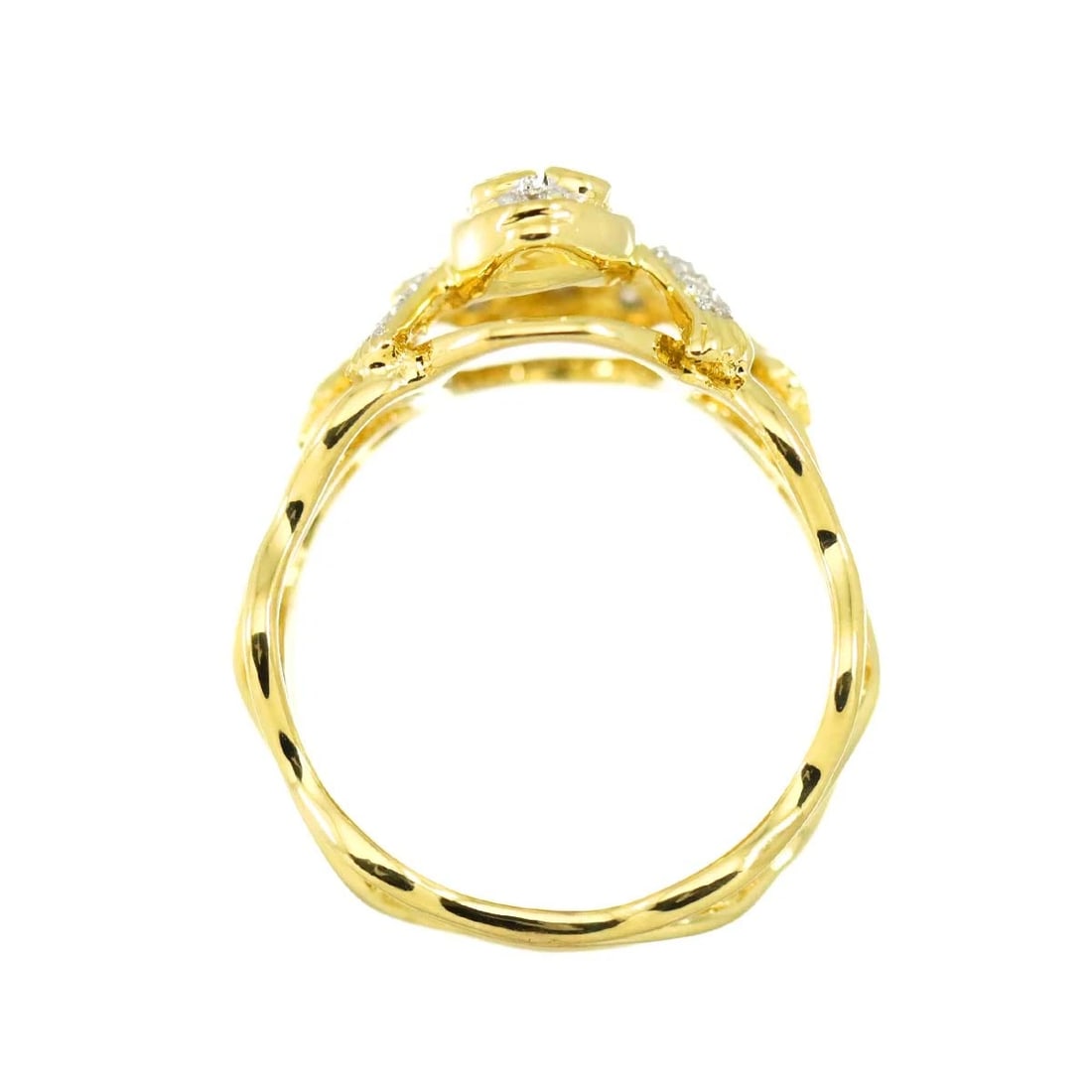 DIAMOND EMERALD RING 18K YG - 6