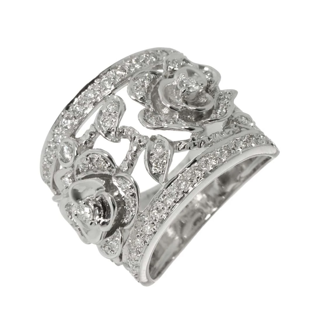 DIAMOND RING 18K K18 WG WHITE GOLD: Diamond Ring 18K K18 WG White Gold Brand: Unbranded Type: Ring Material: 750 White Gold, Main Stone/Creation Natural Color: White Gold Size: 5.5-5.75 (US) Accessories: None Accessories