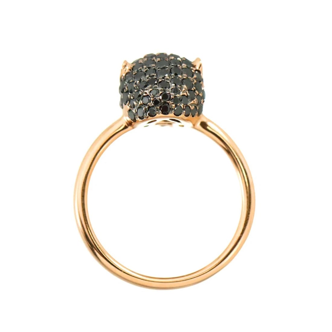 BLACKDIAMOND EMERALD RING 14K PG - 6