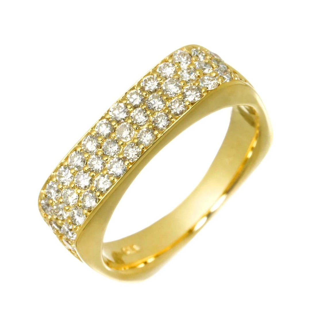 DIAMOND RING 18K YG YELLOW GOLD: Diamond Ring 18K YG Yellow Gold Brand: Unbranded Type: Ring Material: 750 Yellow gold, Main Stone/Creation Natural Color: Yellow Gold Size: 6 (US) Accessories: None Accessories Notice: When