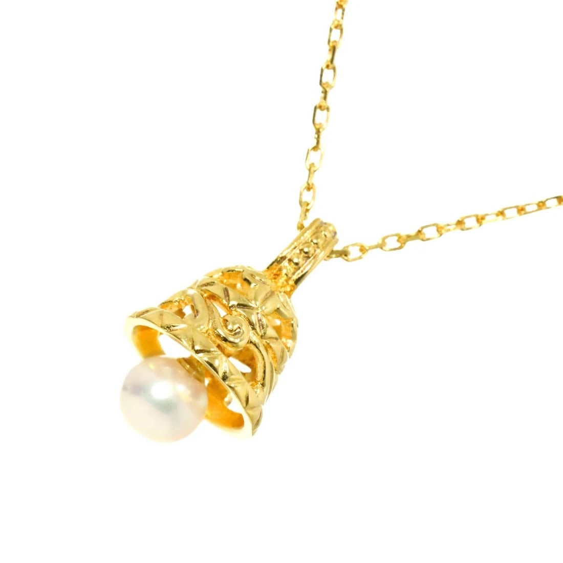 MIKIMOTO AKOYA PEARL NECKLACE 18K YG: MIKIMOTO Akoya Pearl Necklace 18K YG Brand: MIKIMOTO Type: Necklace Material: 750 Yellow gold, Main Stone/Creation Akoya Pearl Color: Yellow Gold Size: internal circumference of the chain: