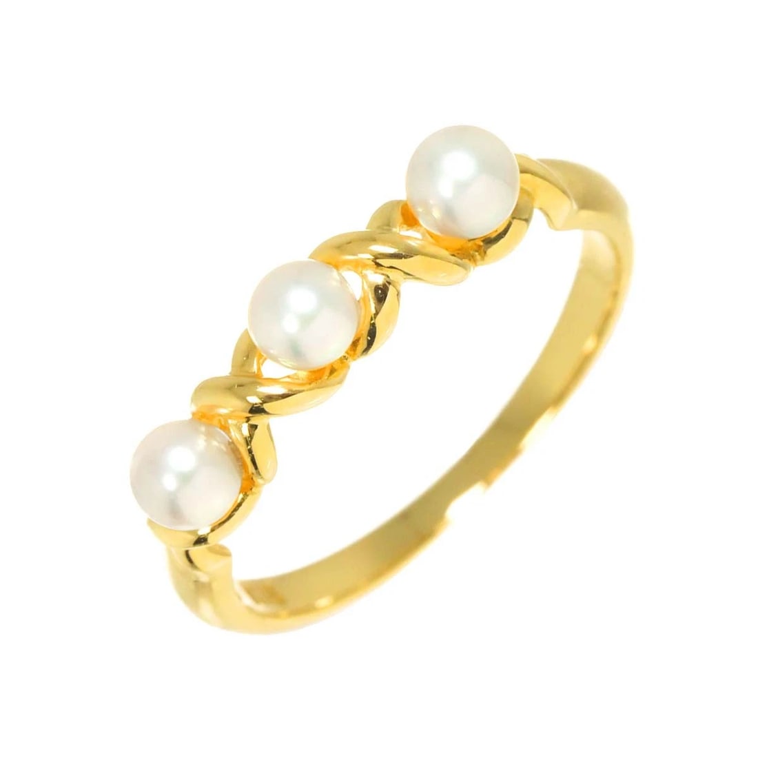 TASAKI BABY PEARL RING 18K YG: TASAKI Baby Pearl Ring 18K YG Brand: TASAKI Type: Ring Material: 750 Yellow gold, Main Stone/Creation Akoya Pearl Color: Gold Size: 5.5-5.75 (US) Accessories: None Accessories Notice: When
