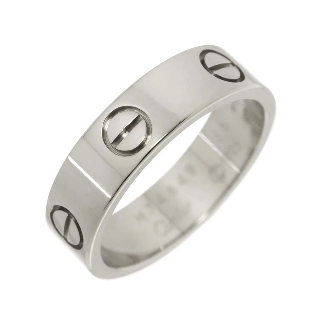 CARTIER LOVE CLASSIC RING 18K WHITE GOLD: Cartier Love Classic Ring 18K White Gold Brand: Cartier Type: Ring Material: 750 White Gold, Color: White Gold Size: 7.25 (US) Accessories: None Accessories Notice: When purchasing pre-owned