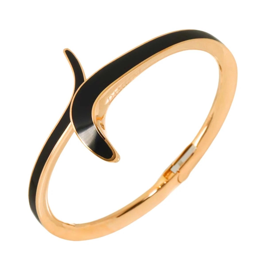 DAMIANI EDEN DIAMOND BLACK CERAMIC BRACELET: DAMIANI Eden Diamond Black Ceramic Bracelet Brand: DAMIANI Type: Bracelet Material: 750 Pink Gold, Main Stone/Creation Natural Color: Pink Gold Size: Marked:S Inner circumference:5.5inch