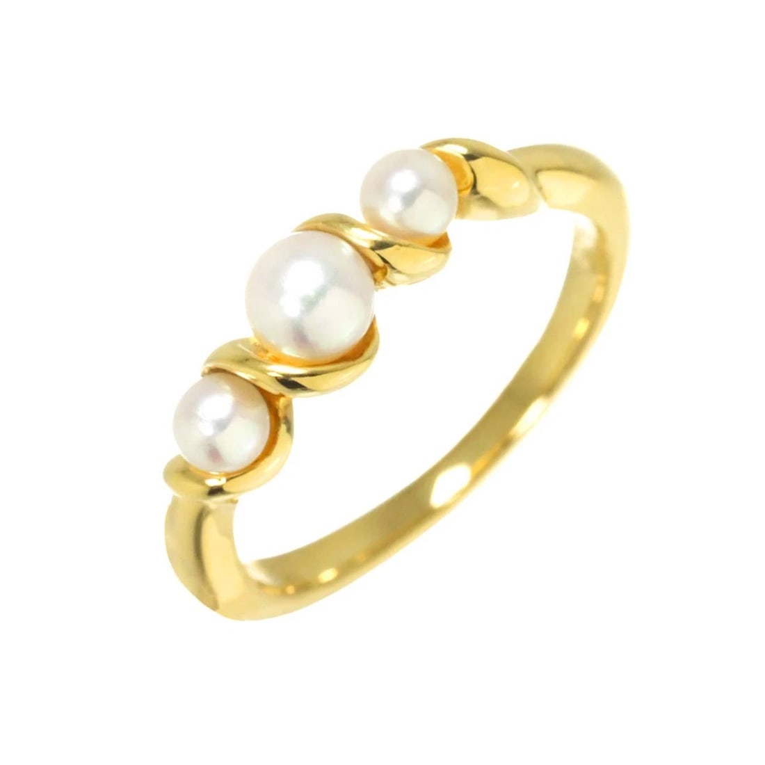 MIKIMOTO BABY PEARL RING 18K YG: MIKIMOTO Baby Pearl Ring 18K YG Brand: MIKIMOTO Type: Ring Material: 750 Yellow gold, Main Stone/Creation Pearl Color: Yellow Gold Size: 7.5 (US) Accessories: None Accessories Notice: When