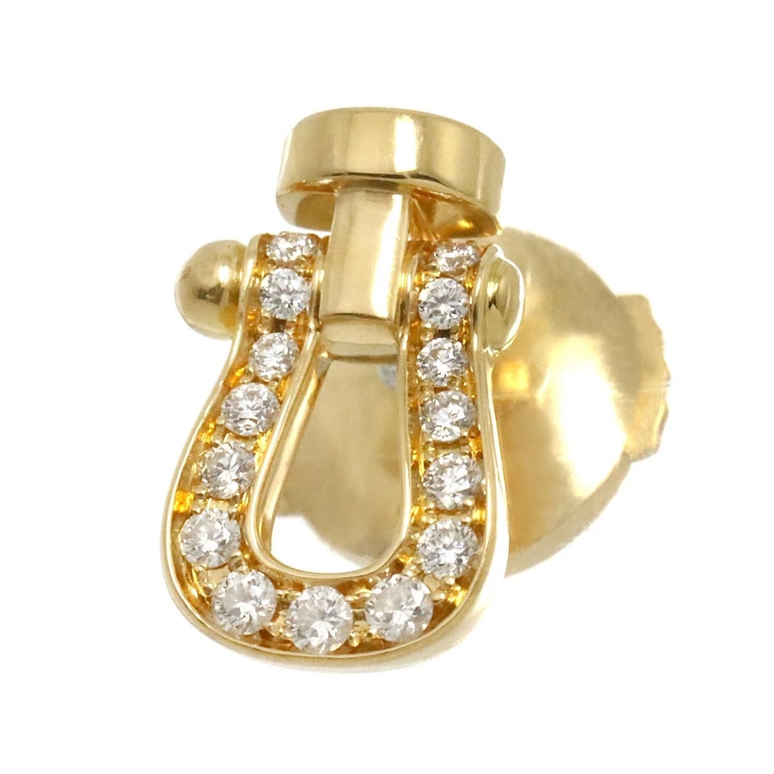 FRED DIAMOND EARRING PIERCED 18K: FRED Diamond Earring Pierced 18K Brand: FRED Type: Earrings Material: 750 Yellow gold, Main Stone/Creation Natural Color: Yellow Gold Size: 750 Yellow Gold Diamond Size W6.1 X H10.3mm 