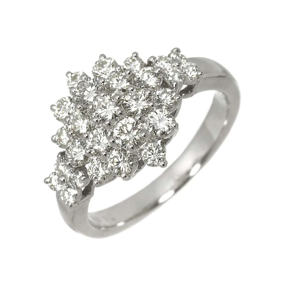 DIAMOND RING 18K K18 WG WHITE GOLD (1 of 6)