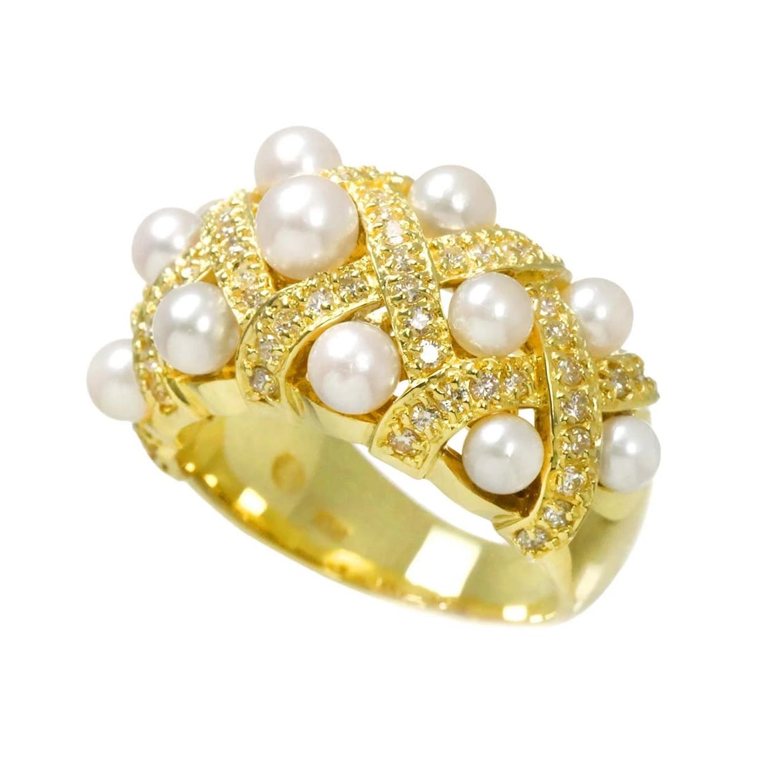 AKOYA PEARL DIAMOND RING - 3