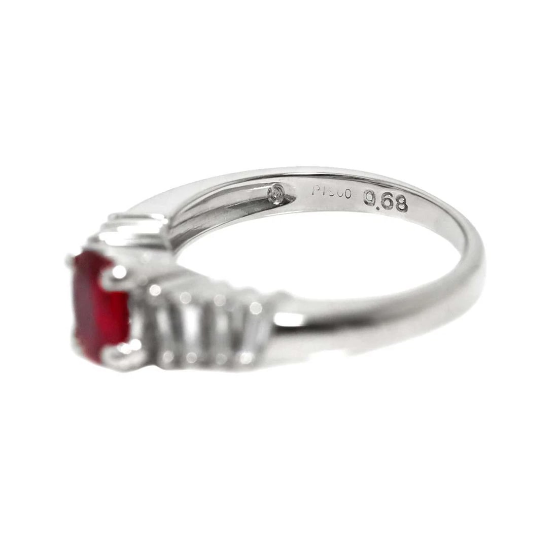 TASAKI RUBY DIAMOND RING PT - 3