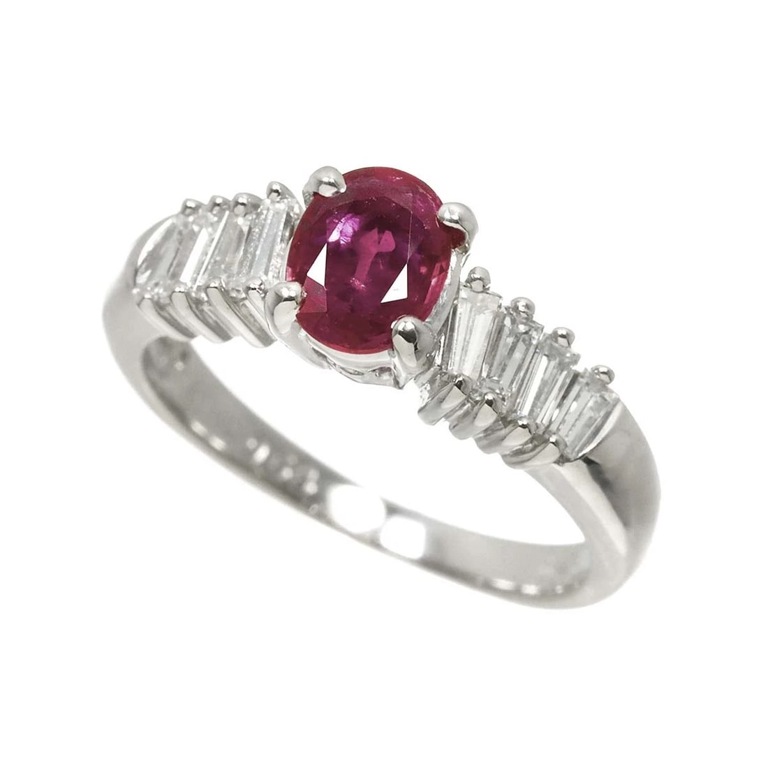 TASAKI RUBY DIAMOND RING PT - 5