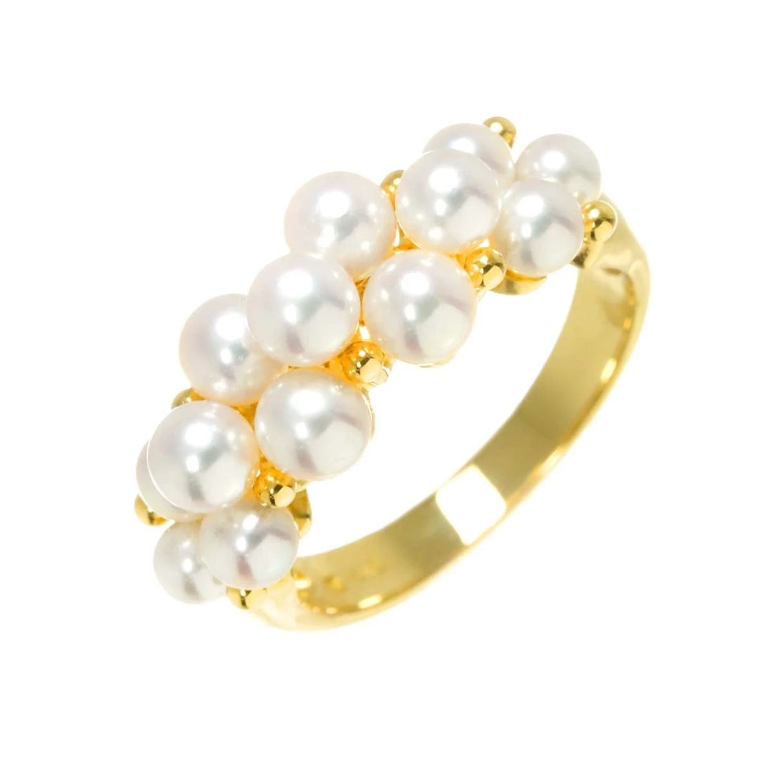 MIKIMOTO BABY PEARL RING 18K YG: MIKIMOTO Baby Pearl Ring 18K YG Brand: MIKIMOTO Type: Ring Material: 750 Yellow gold, Main Stone/Creation Pearl Color: Yellow Gold Size: 5.5-5.75 (US) Accessories: None Accessories Notice: