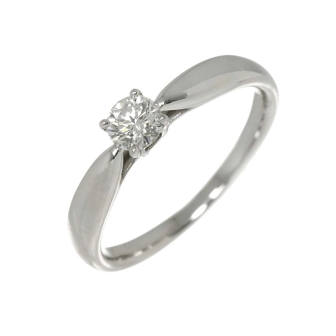 TIFFANY CO. DIAMOND RING PT PLATINUM: TIFFANY Co. Diamond Ring Pt Platinum Brand: TIFFANY Co. Type: Ring Material: PT, Main Stone/Creation Natural Color: Platinum Size: 4 (US) Accessories: None Accessories Notice: When purchas