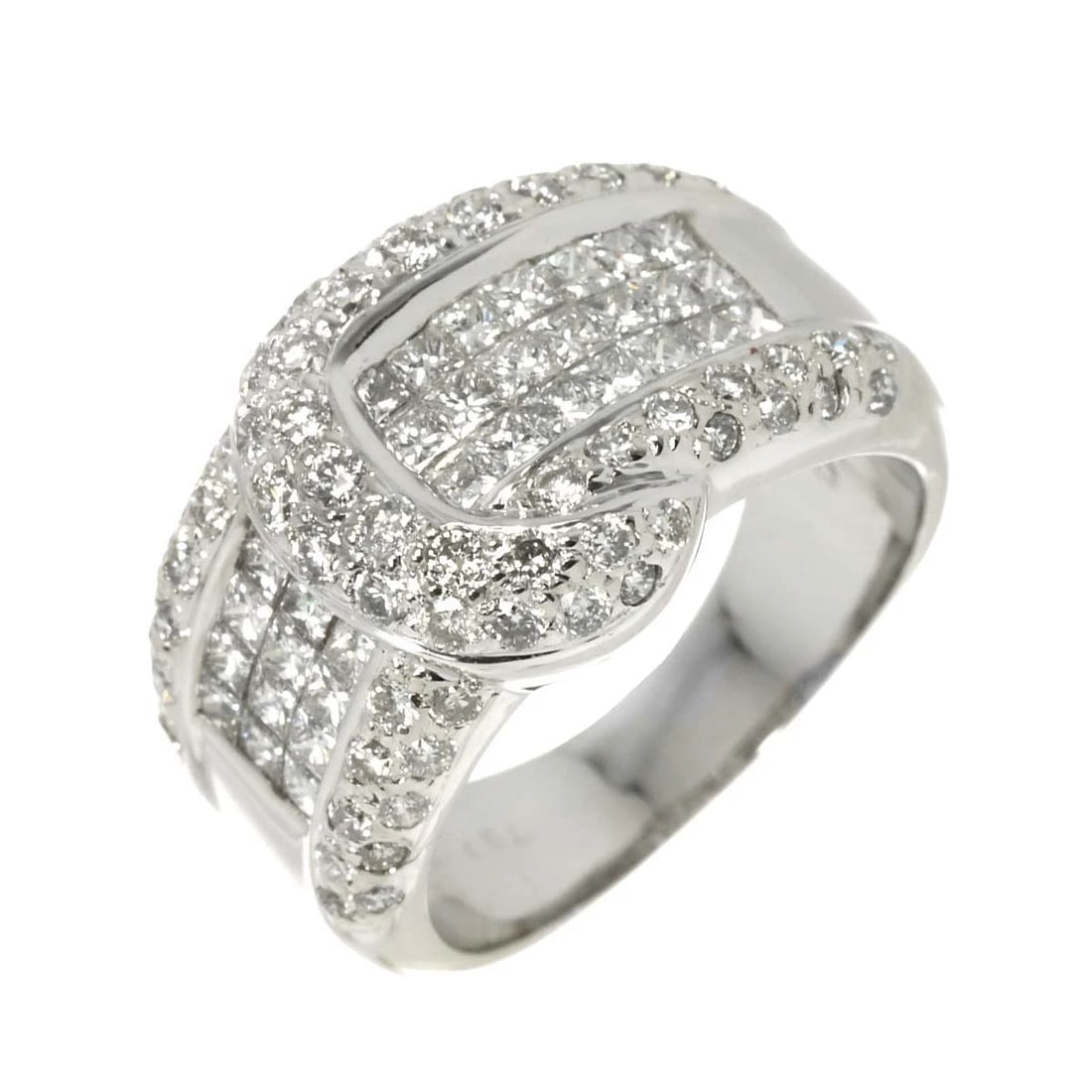 DIAMOND RING 18K K18 WG WHITE GOLD: Diamond Ring 18K K18 WG White Gold Brand: Unbranded Type: Ring Material: 750 White Gold, Main Stone/Creation Natural Color: White Gold Size: 6-6.25 (US) Accessories: None Accessories Notic