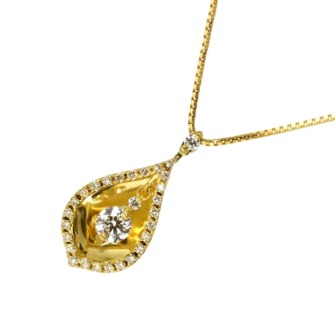 DIAMOND NECKLACE 18K YG YELLOW GOLD: Diamond Necklace 18K YG Yellow Gold Brand: Unbranded Type: Necklace Material: 750 Yellow gold, Main Stone/Creation Natural Color: Yellow Gold Size: internal circumference of the