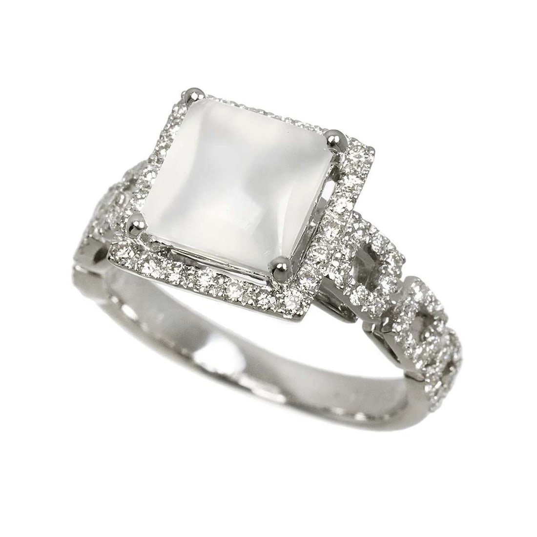 FELSPAR DIAMOND RING 18K K18 - 3