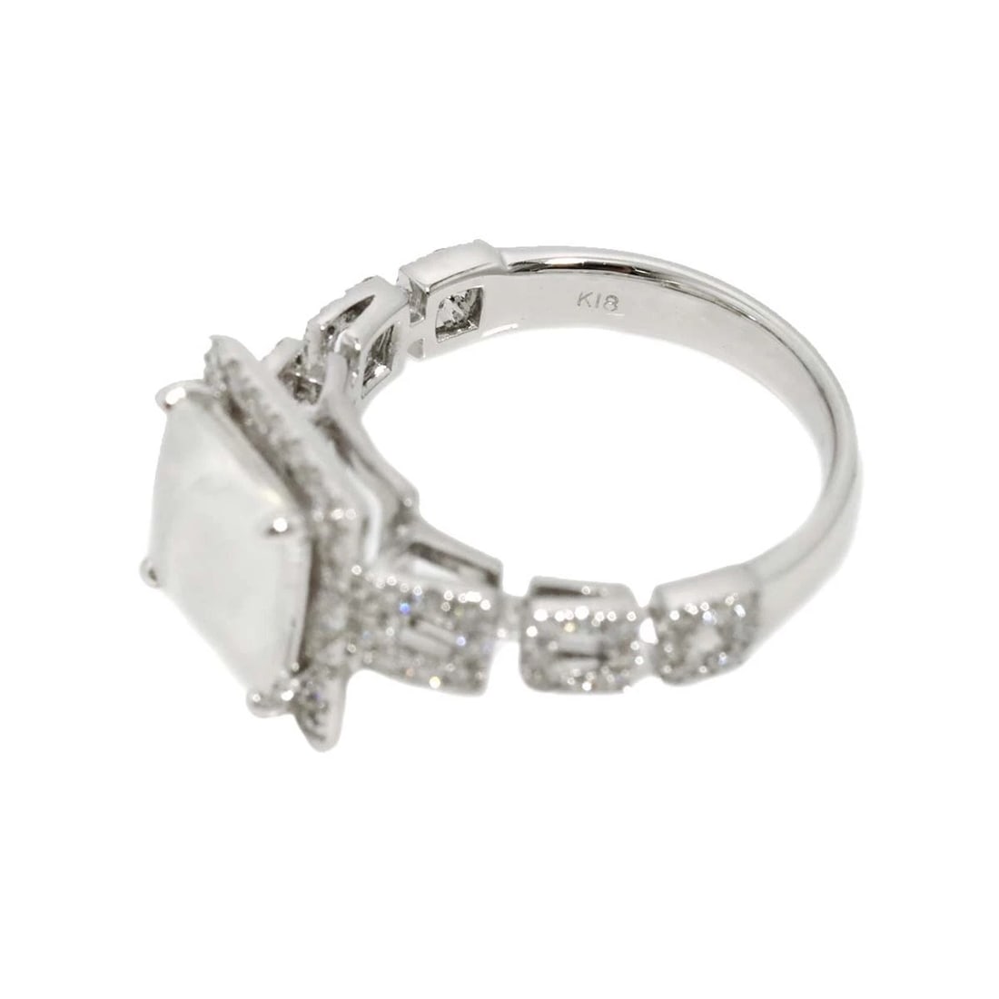 FELSPAR DIAMOND RING 18K K18 - 4