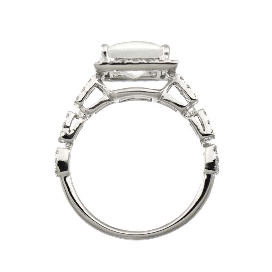 FELSPAR DIAMOND RING 18K K18 - 6