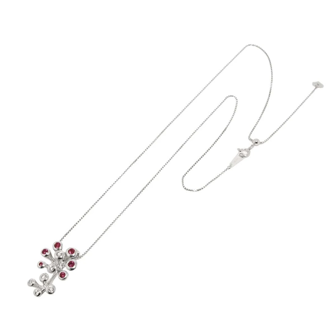 RUBY DIAMOND NECKLACE 18K - 2