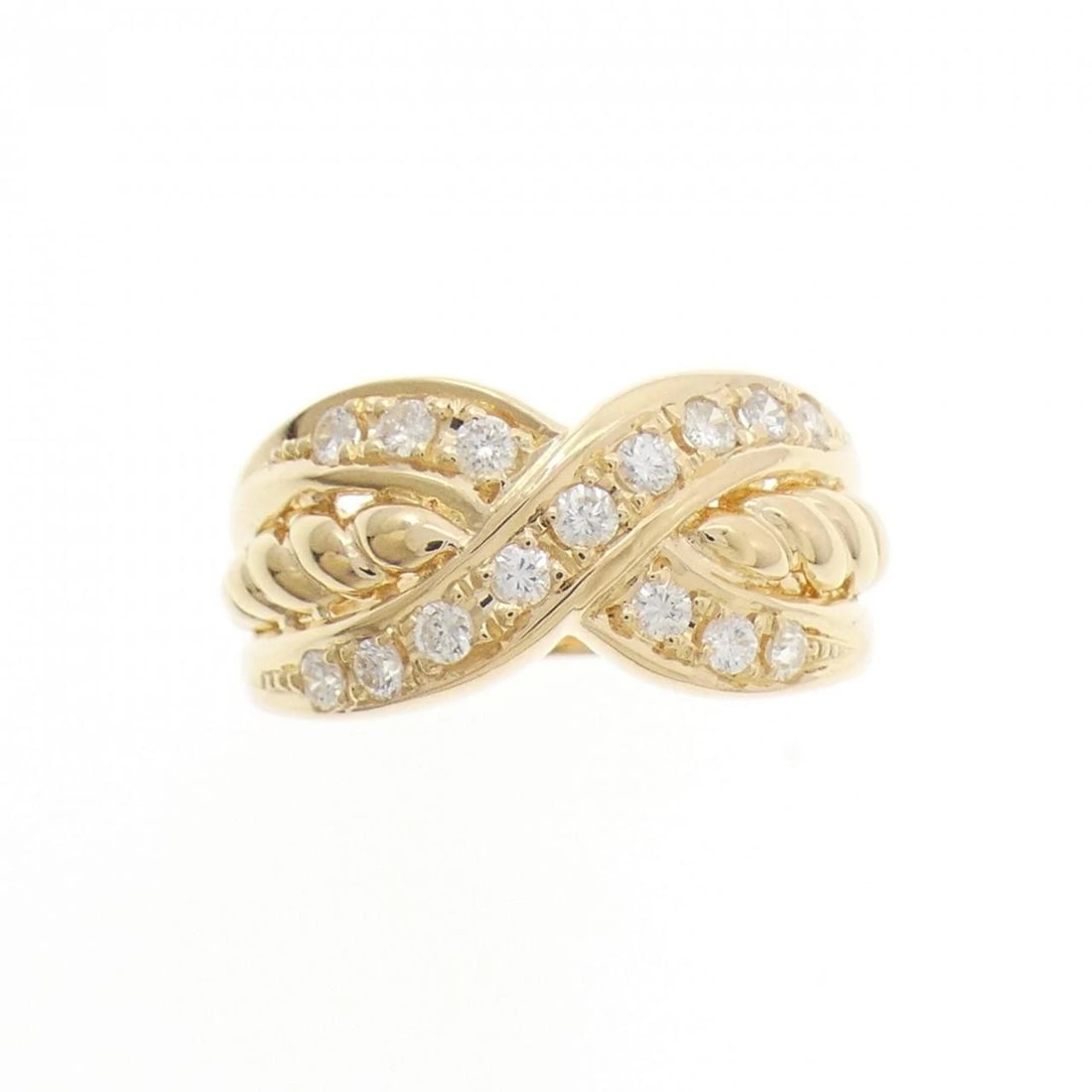 K18YG DIAMOND RING - 2