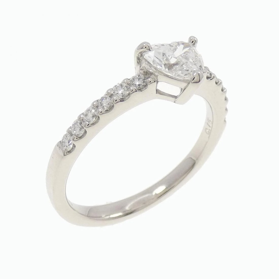 PT DIAMOND RING HEART SHAPE: PT Diamond Ring Heart Shape Brand: Unbranded Type: Ring Material: Platinum, Main Stone/Creation Natural Color: platinum Size: 6US Accessories: None Accessories Notice: When purchasing