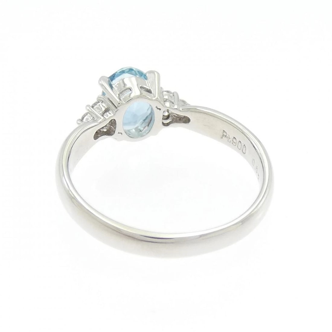 PT900 AQUAMARINE RING - 3