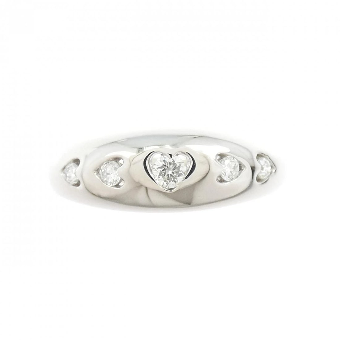 PT900 HEART DIAMOND RING - 2