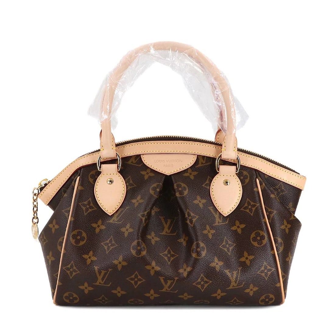 LOUIS VUITTON MONOGRAM TIVOLI PM HAND BAG BROWN HAND BAG: LOUIS VUITTON Monogram Tivoli PM Hand Bag Brown Hand Bag Brand: LOUIS VUITTON Type: Hand Bag Material: Monogram Canvas Color: Monogram Size: W 11.42 inch, H 8.27 inch, D 5.91 inch Handle 13.8inch