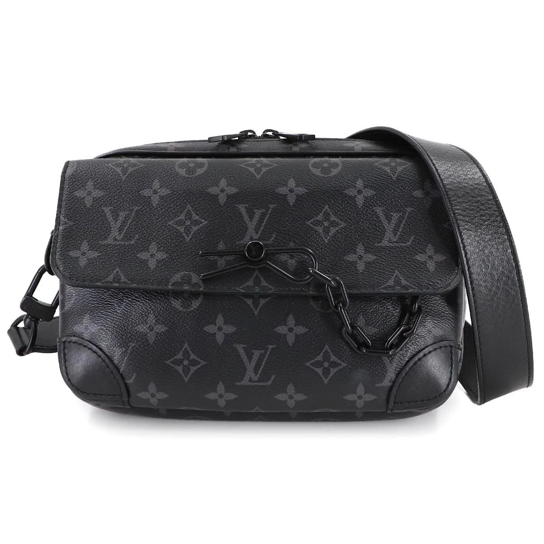 LOUIS VUITTON MONOGRAM ECLIPSE STEAMER SHOULDER BAG (1 of 6)