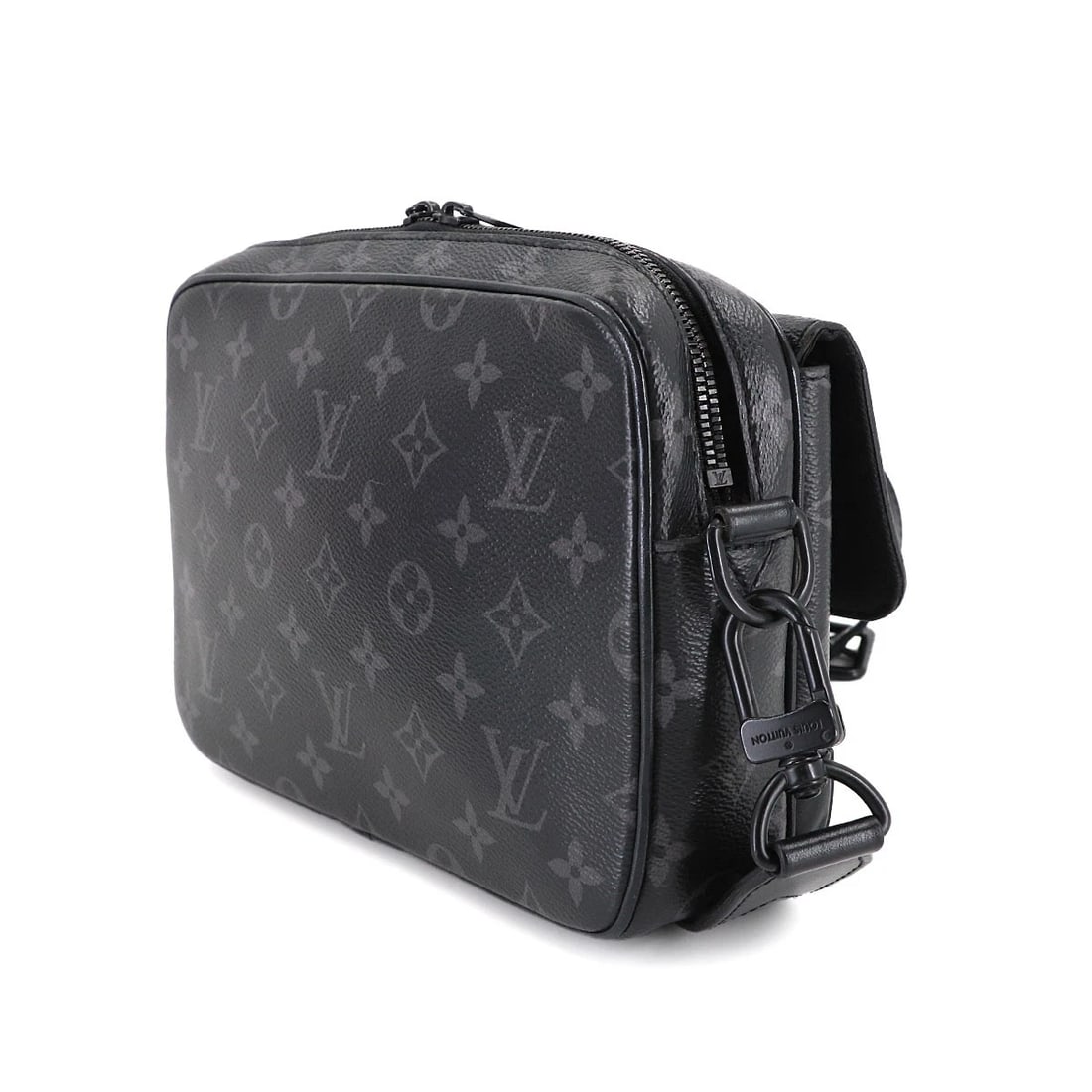 LOUIS VUITTON MONOGRAM ECLIPSE STEAMER SHOULDER BAG - 3