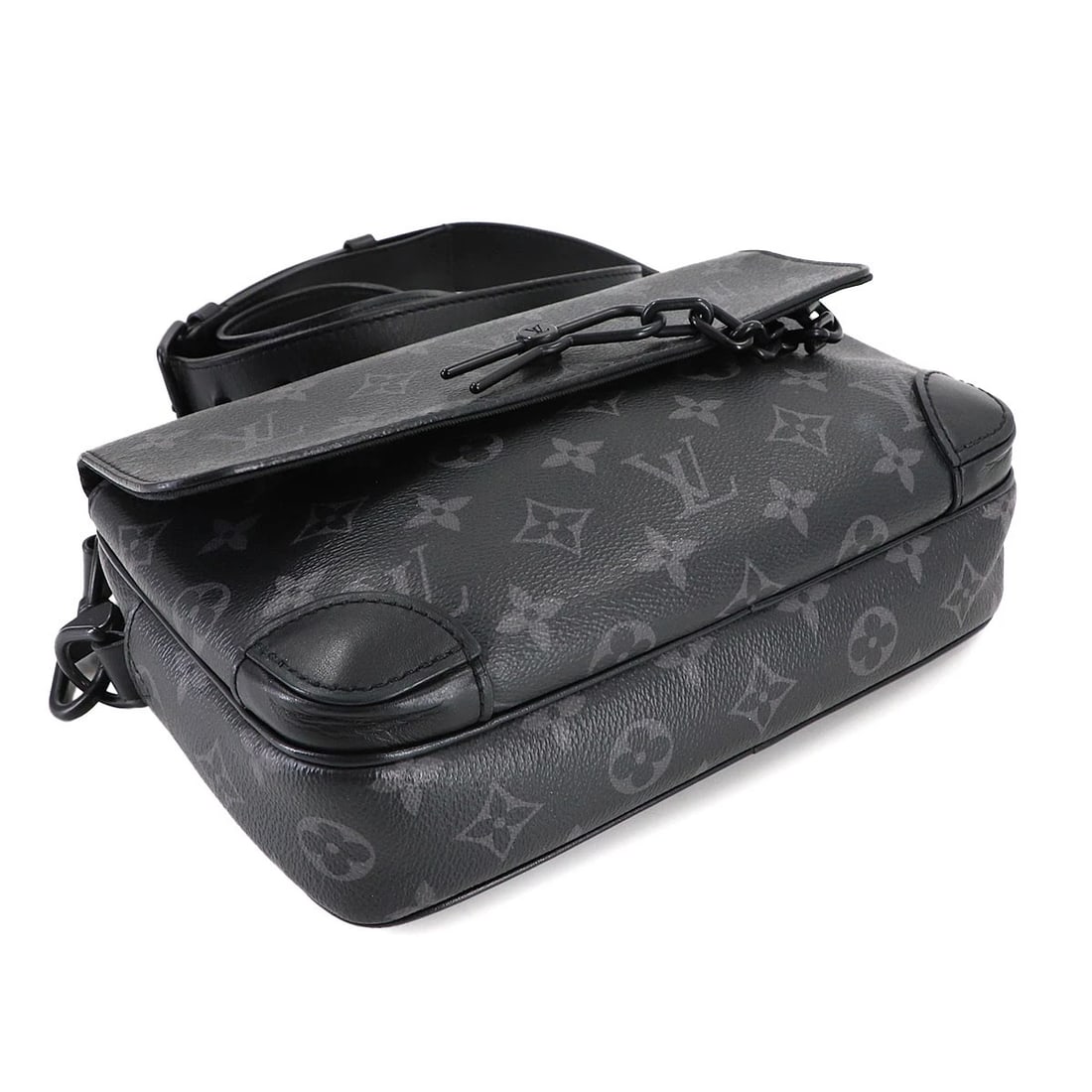 LOUIS VUITTON MONOGRAM ECLIPSE STEAMER SHOULDER BAG - 4