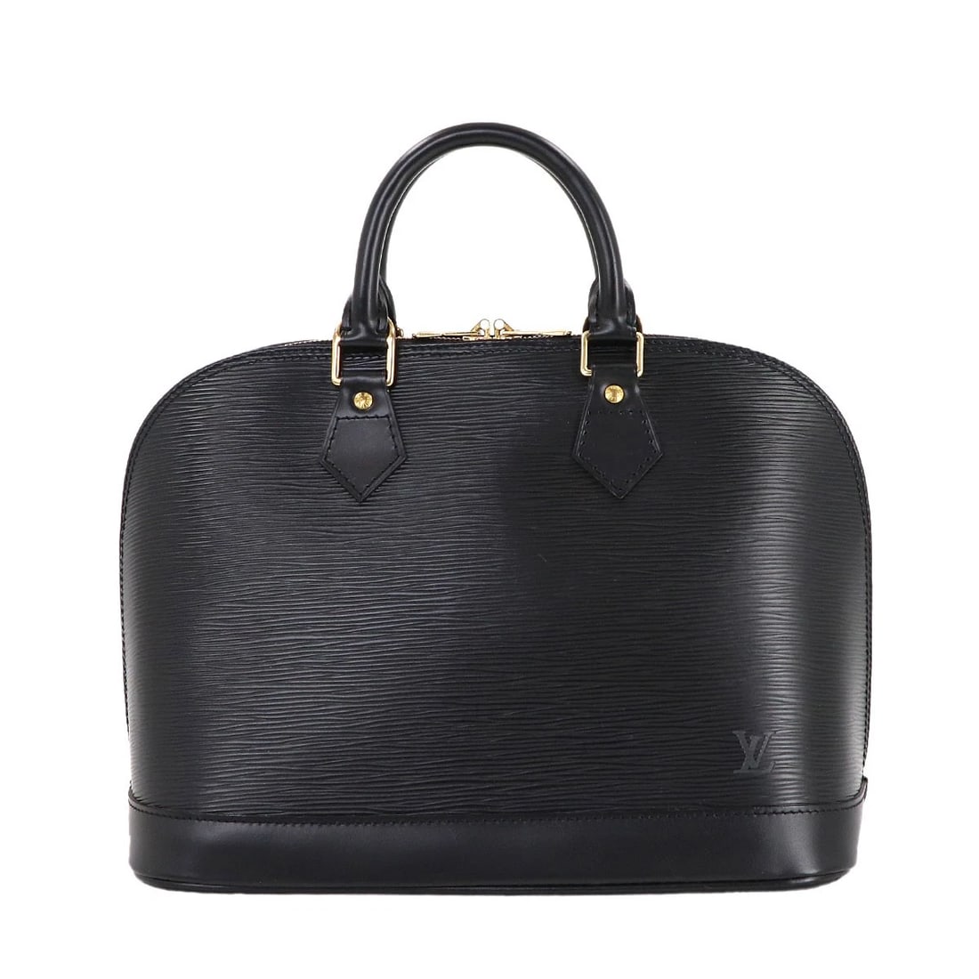 LOUIS VUITTON EPI ALMA PM HAND BAG LEATHER NOIR BLACK HAND BAG (1 of 7)