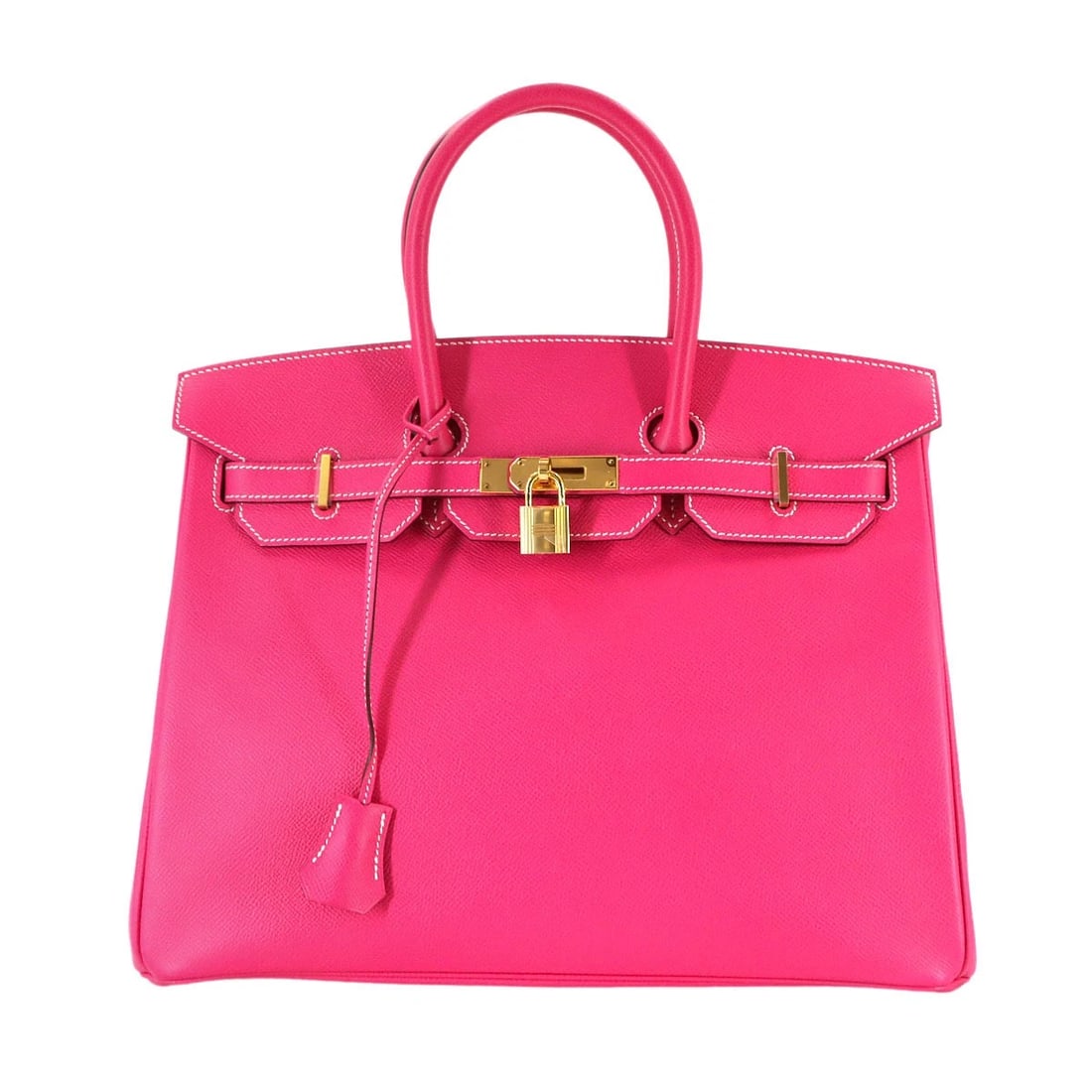 HERMES BIRKIN 35 EPSOM ROSE TYRIEN HAND BAG PURSE PINK HAND BAG (1 of 7)