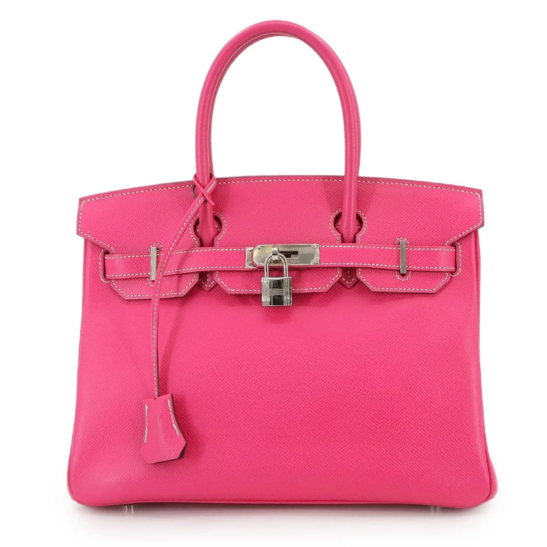 HERMES CANDY BIRKIN 30 HAND BAG EPSOM ROSE TYRIEN RUBY PURSE PINK HAND BAG (1 of 9)